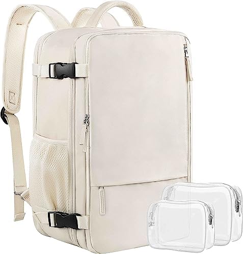 Large Travel Backpack for Women, 40L Carry On Backpack, 17 Inch Laptop Waterproof Casual Backpack, College Bookbag, Backpack for Women, as Person Item Flight Approved