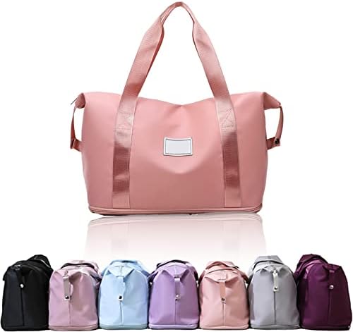 2023 NEW Gpmsign Travel Bag, High-capacity Double-layer Wet Separation Travelling Bag (Light Pink)