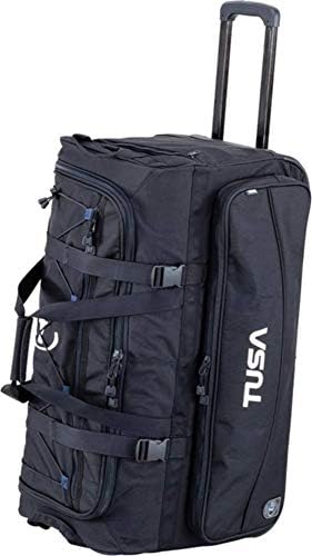 TUSA – Dive Gear Roller Duffle Bag in Black