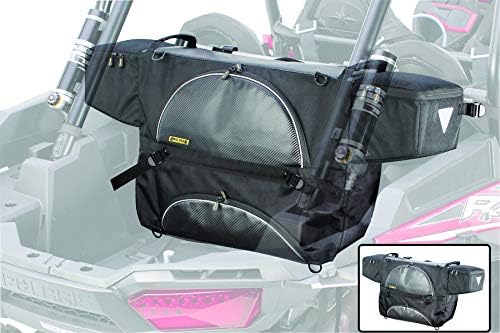 Nelson-Rigg USA UTV Rear Cargo Bag Fits Most UTV’s including Polaris RZR, Kawasaki KRX, CFMoto ZForce. Universal Mounting, 2 side pockets, 2 large compartment, reflective accents