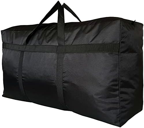 Extra Large Storage Duffle Bag for Travel, Black Oversized Giant Big Traveling Duffle Bag